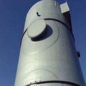 Packed scrubber tower